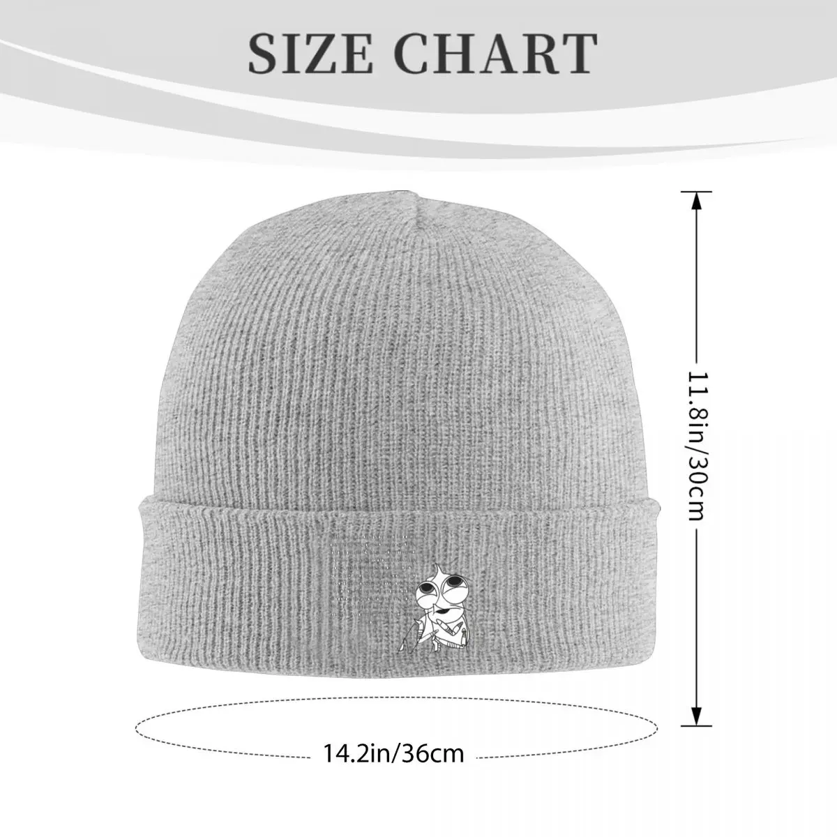 Shark Tales Shrimp Quote Warm Knitted Cap Winter Knit Bonnet Hat Skullies Beanies Hip Hop Caps for Unisex