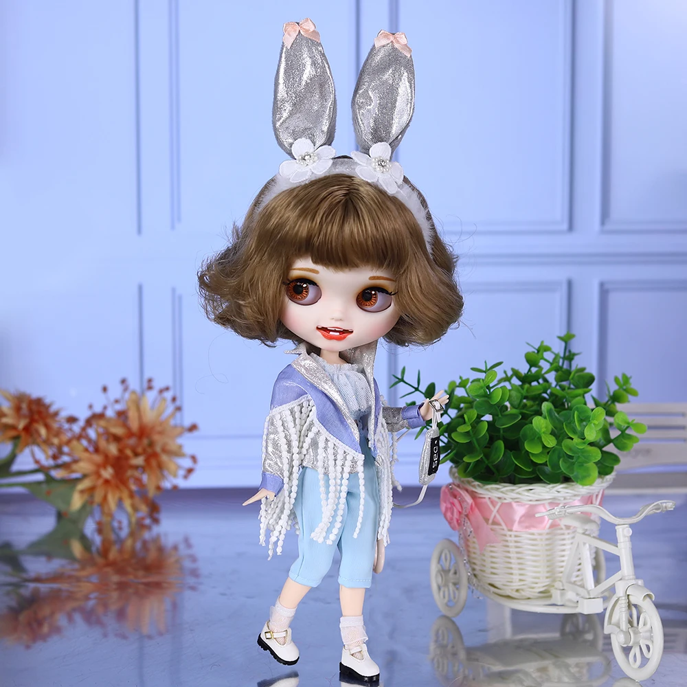 

Кукла ICY DBS Blyth 1/6 BJD 30 см с короткими волосами и открытым ртом, с опциями, например, кукла без одежды.