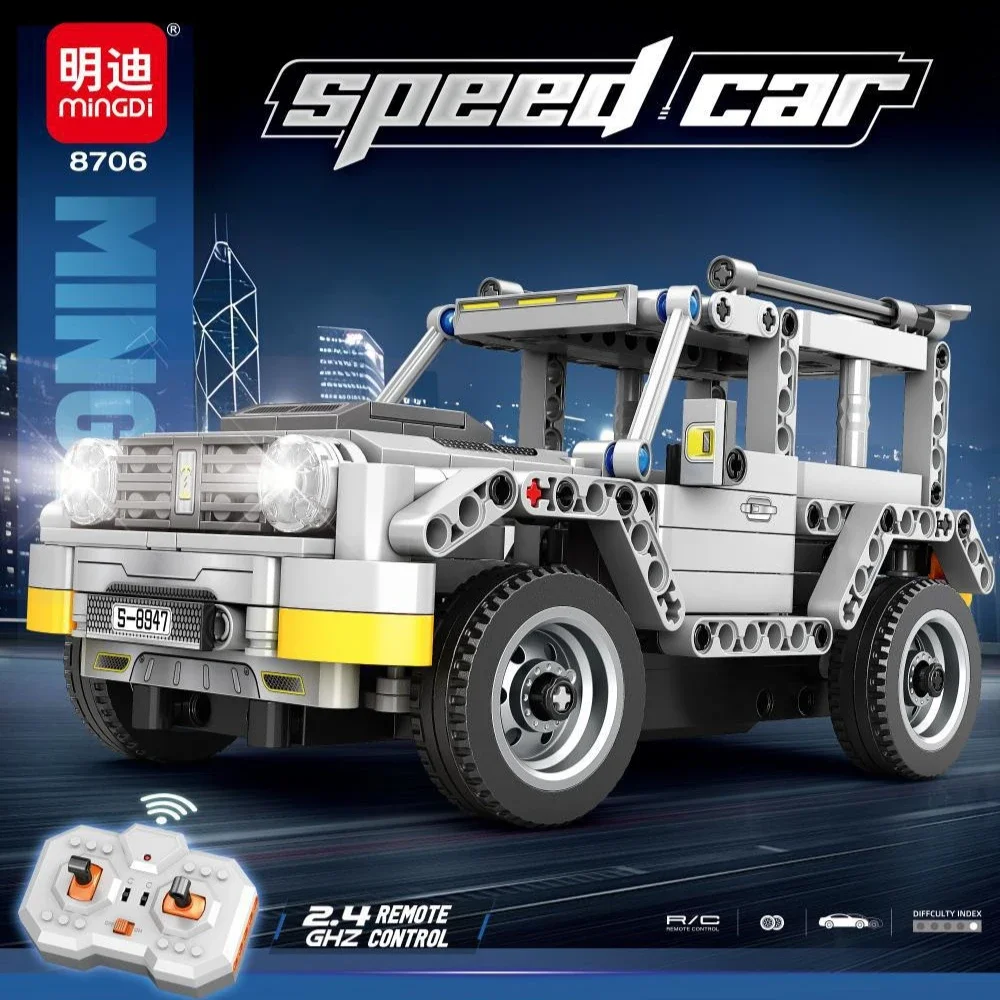 Technical Expert Famous Remote Control Racing Sports Car Building Block 1:24 RC Car Model Toy Set for Boys Kid Gifts