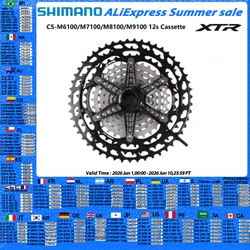 Shimano M6100 M7100 M8100 M8200 M9100 Cassette MS 12 Speed DEORE SLX XT XTR Series 12s 10-51T/10-45T For Mountain Bike Ride Part