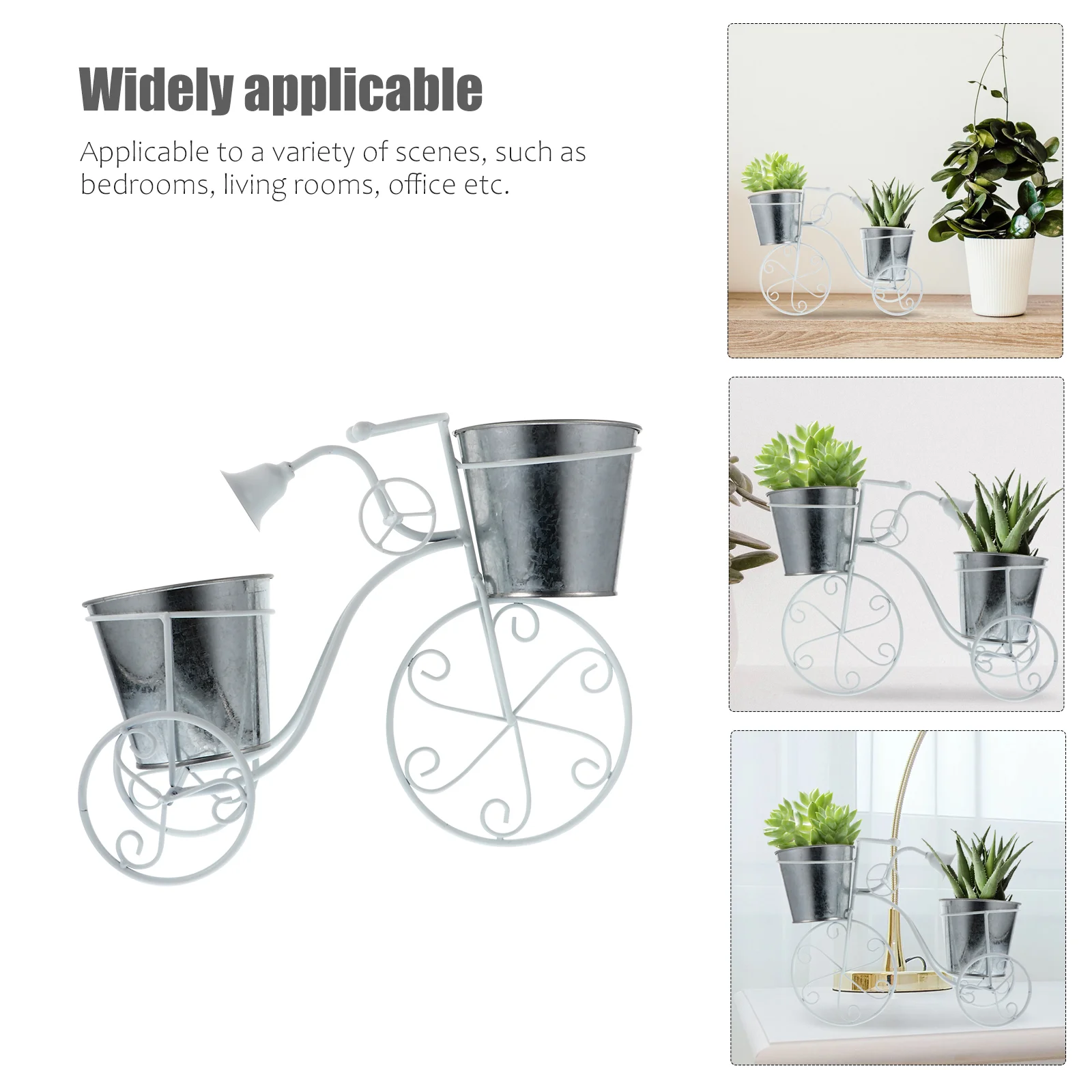 Bicycle Stand Bike Shape Planter Flowerpot Holder Rack Garden Decoration Bikes Mini