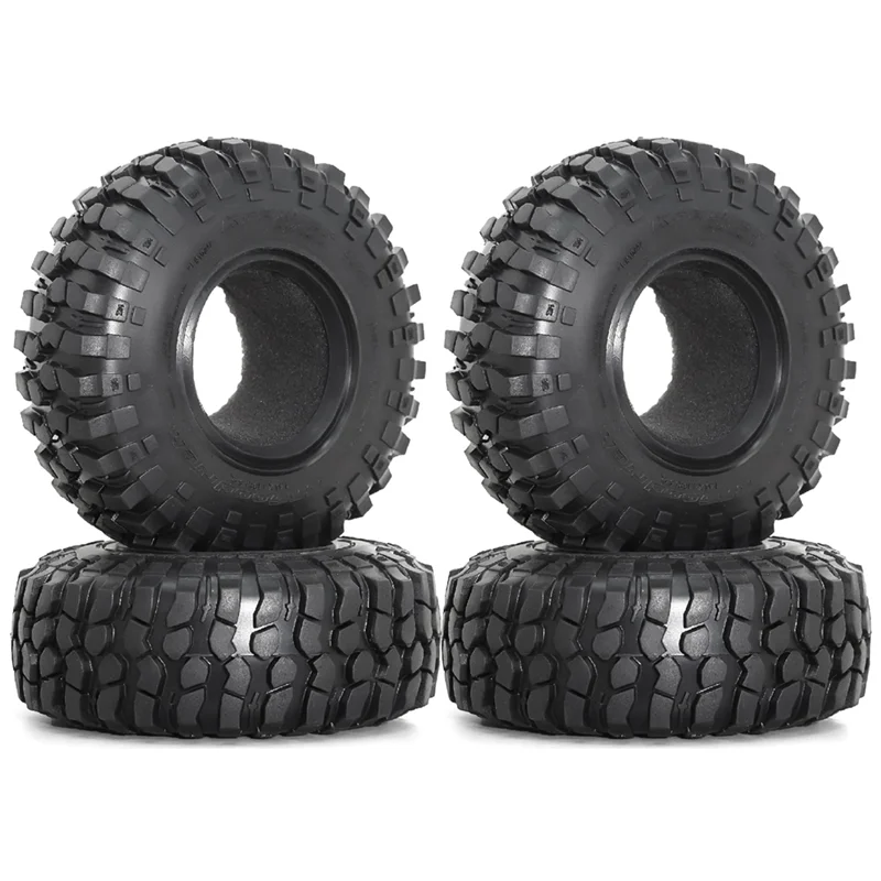 

A45F-4PCS 108Mm 1.9Inch Rubber Tire Wheel Tyre For 1/10 RC Crawler Car Axial SCX10 II III 90046 TRX4 D90 Redcat