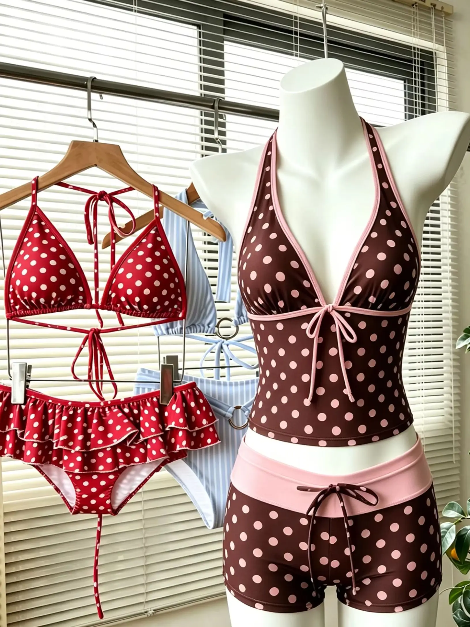 Y2K Halter Bikini Set Women 2 Piece Swimwear High Cut Tie Side Swimsuit Summer Beach Party V Neck Bodycon Bathing Suits