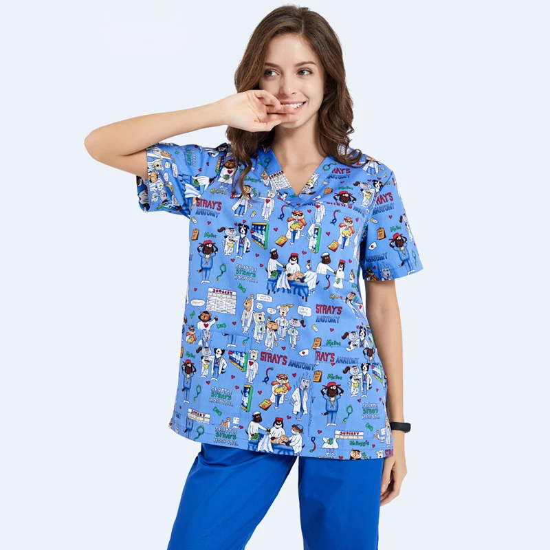 

Scrubs Nursing Workwear Women Scrubs Laboratory Uniform Scrub Uniform High Temperature Sterilizable Clothing Surgical Gown Tops