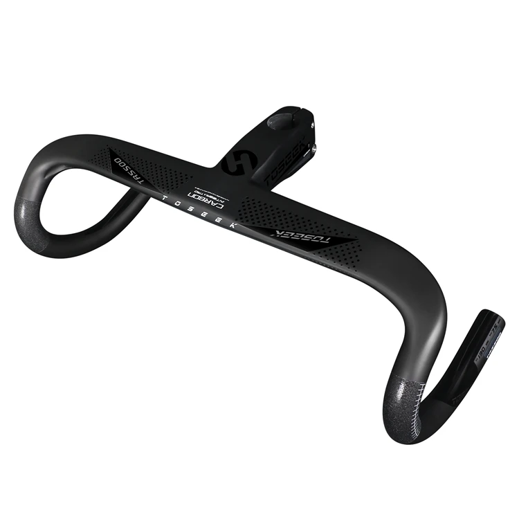 Full Carbon Road Bike Handlebar Integrated Bicycle Handlebar Bent Bar Drop Bar Including Computer Mount