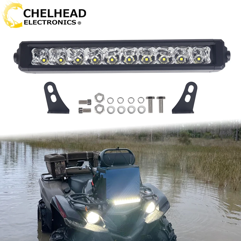 

12-дюймовая светодиодная панель 12 В 24 В 50 Вт Combo Beam Led Bar Offroad 4x4 SUV ATV UTV RV Грузовик Лодка Вождение Вспомогательное освещение 6000K
