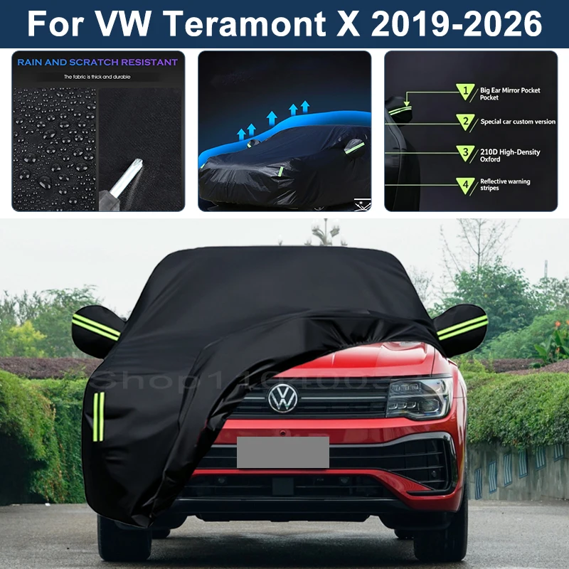 Auto Exterior Sun-Snow Protective Car Cover For Volkswagen VW Teramont X 2019-2026 Waterproof Dustproof Anti-UV Outdoor Cover