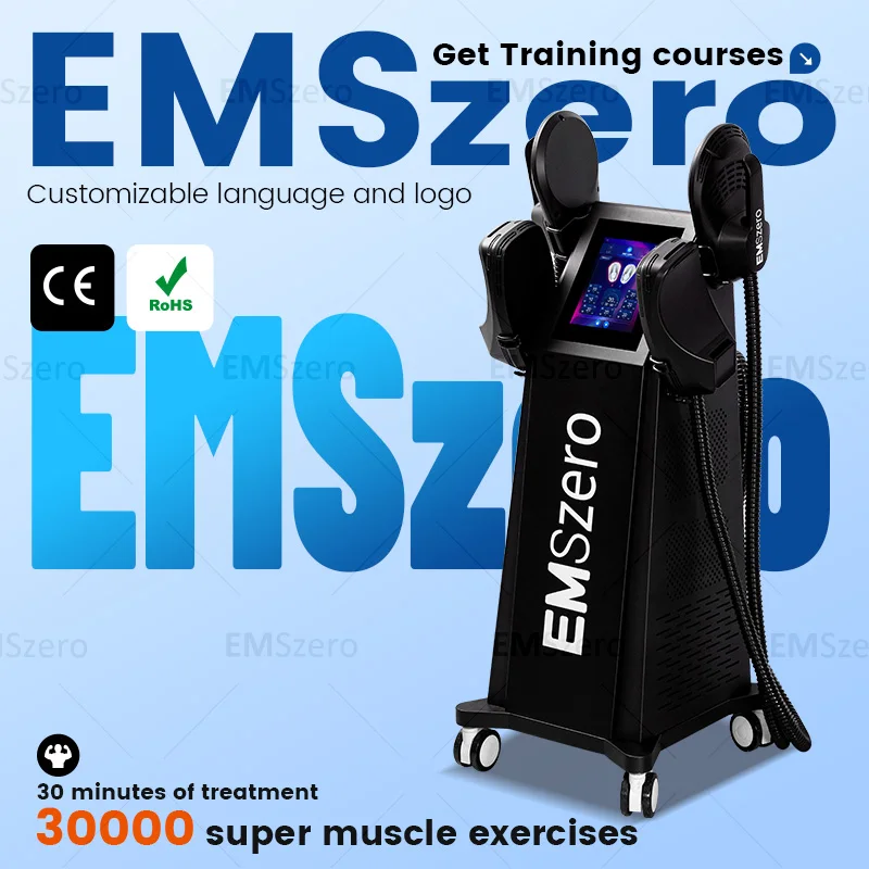 EMSzero EMS RF 6500W 200HZ กล้ามเนื้อกระตุ้นไขมัน Removal Body Slimming Butt สร้าง Sculpt เครื่อง
