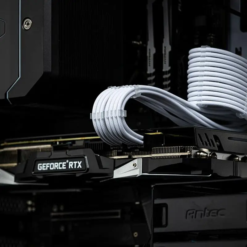 24Pcs/Set CableComb Clamp Cables Clip Organizer ATX 24Pin CPU 8Pin 6Pin Computer Wire Management Clip Sleeved Cable Manager