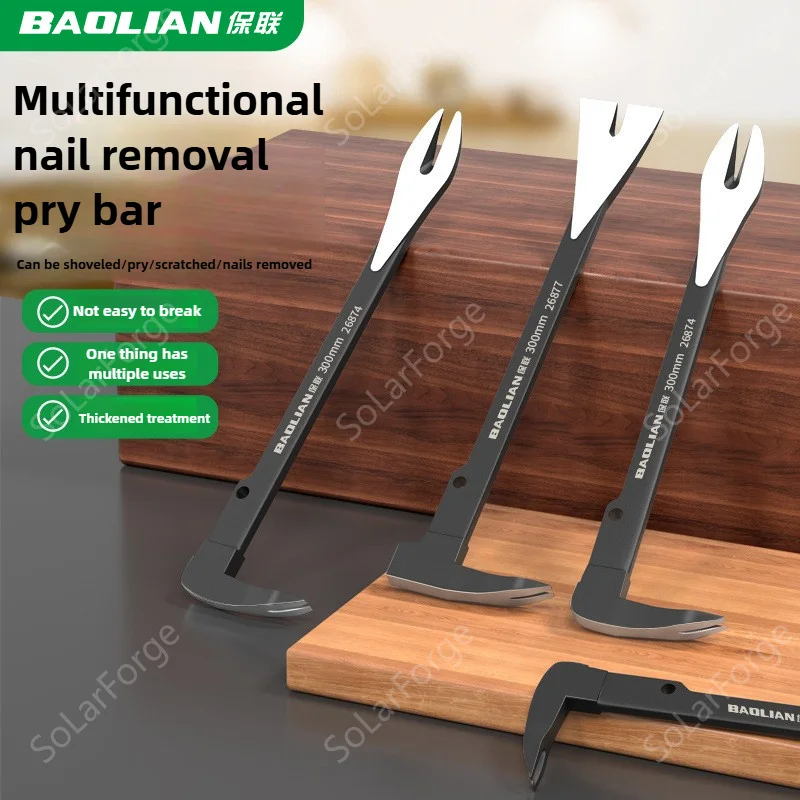 Nail Puller Cats Paw Nail Remover Multifunctional Crowbar Tool Steel Nail Extractor for Woodworking Motorcycle tire repair