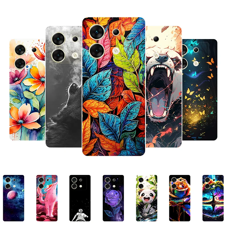 For Infinix Zero 30 5G Case X6731 Leaves Panda Soft Silicone Back Cover for Infinix Zero 30 5G Bumper Zero30 5G Phone Case