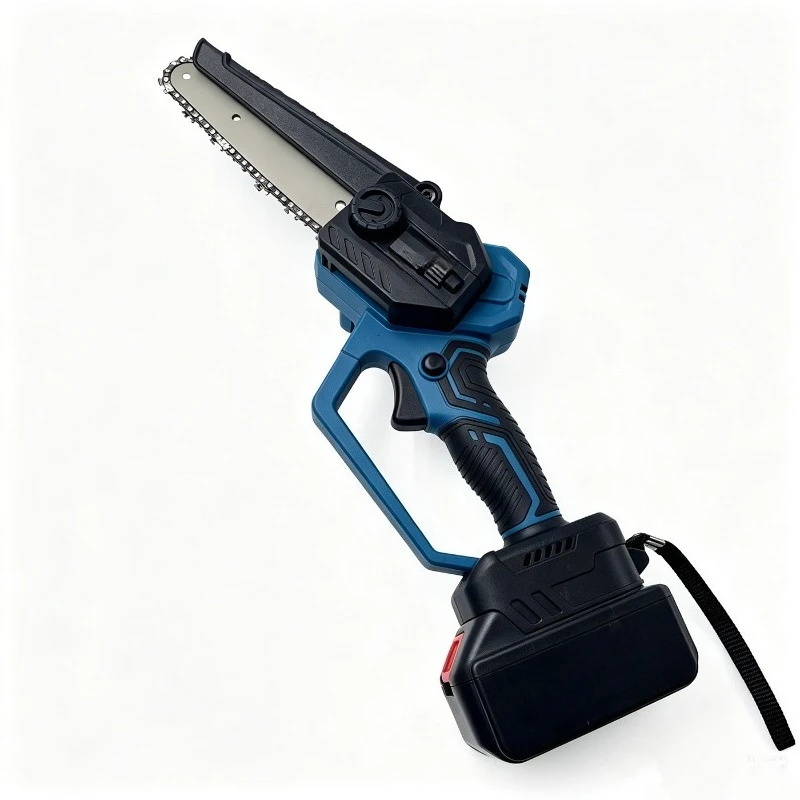 Brushless rechargeable lithium chainsaw 6.8 inch extended handheld wireless outdoor tree cutting garden power tool