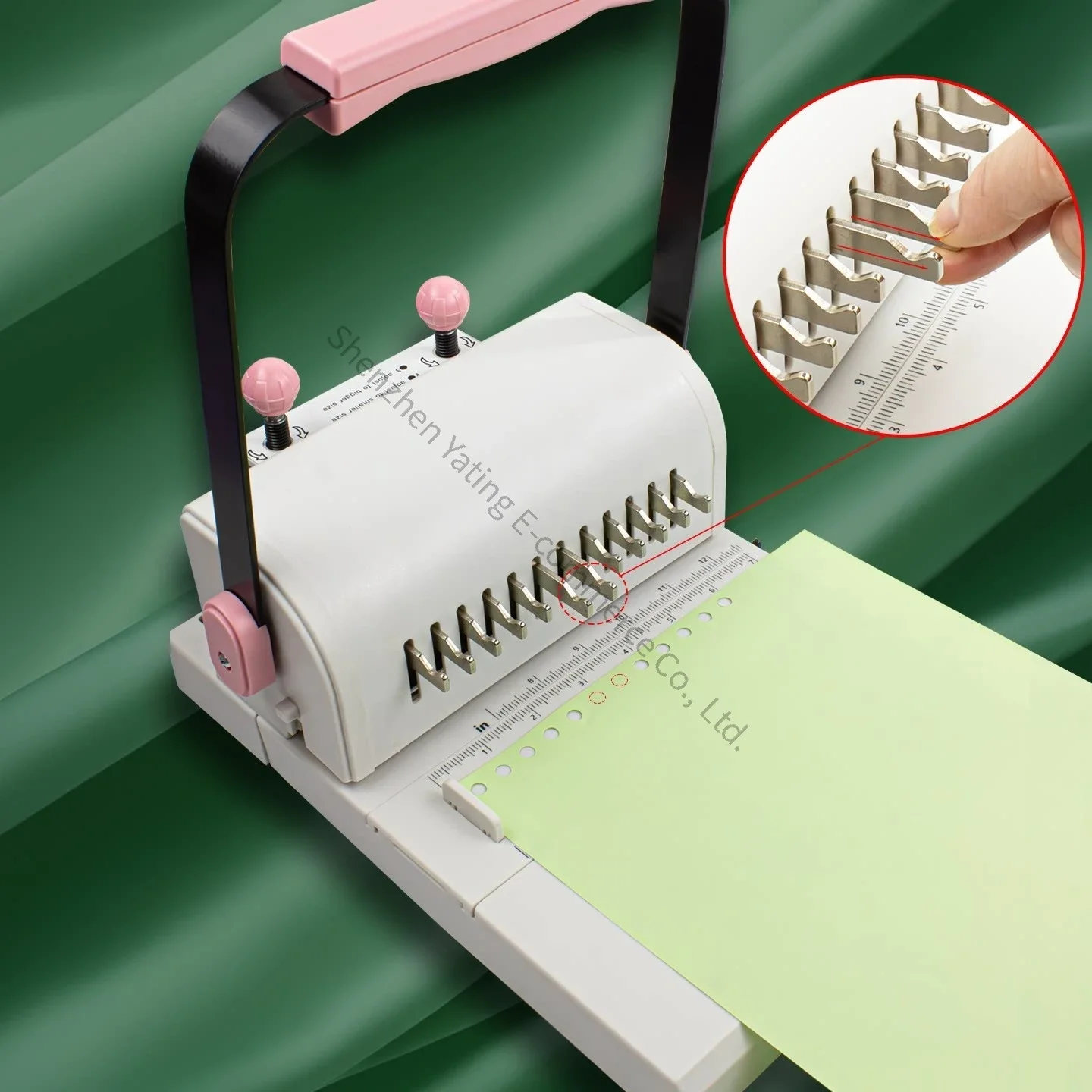 Account Iron Ring Binding Puncher 2:1 Hole Punching Machine Manual Hole Round Double Coil Loose-leaf  Integrated