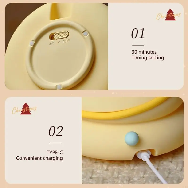 KXRA Silicone Nursery Night Light Light có thể sạc lại điều khiển cảm ứng cho trẻ và nhà