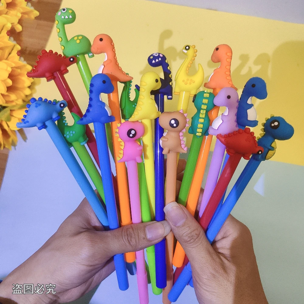 

30 шт./лот, креативные гелевые ручки с милым мультяшным динозавром, Kawaii, офис, 0,5 мм, черные чернила, ручка для подписи, школьные канцелярские принадлежности для обучения студентов