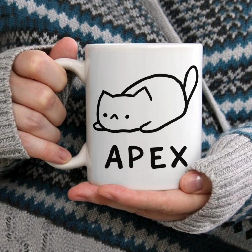 

Apex CatCoffee Mug Tea Cup 11oz Coffee Cup Funny Birthday Ceramic Mug Personalized Cup