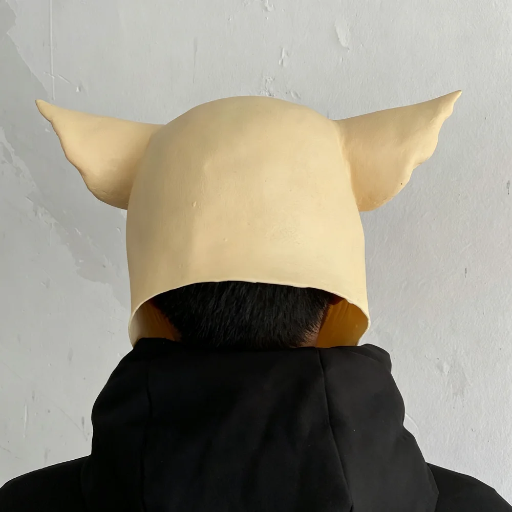 Lebensechte Schweinegesichts-Latexmaske mit dekorativer Zigarre, Tier-Vollkopfmaske, Karnevalsparty-Scherzkostüm-Accessoire für Erwachsene – Detail 5