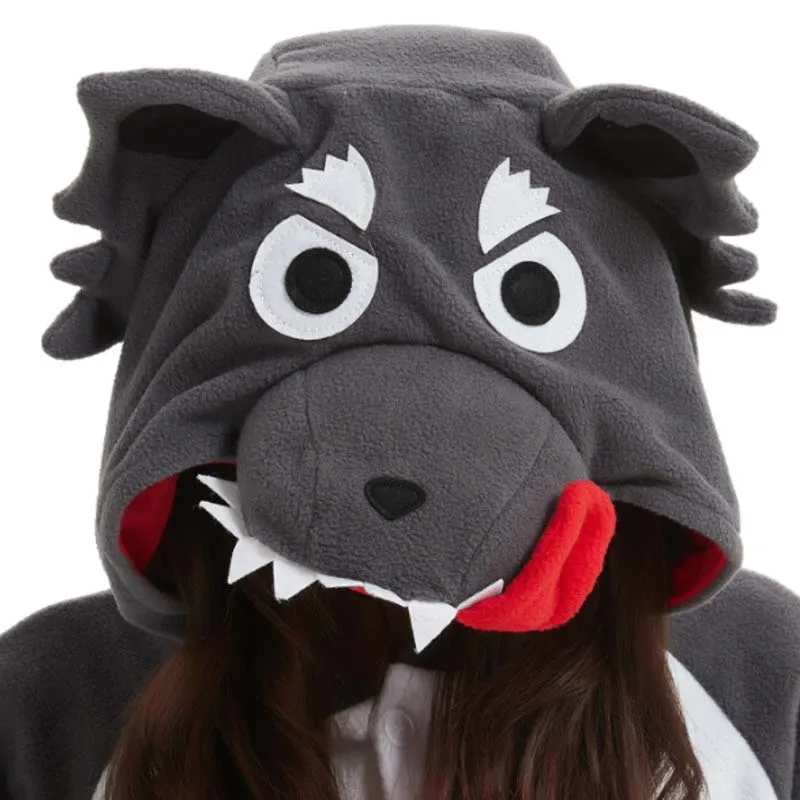 

Новый большой плохой волк, женская комбинезон кигуруми с героями мультфильмов, женский комбинезон в стиле аниме, забавная одежда для сна, одежда для косплея для девочек, одежда