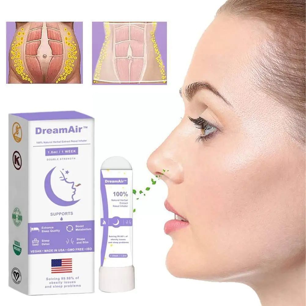 1pc Dreamair Sleep Nasal Inhaler For Body Shaping Natural Detox Weight Loss & Body Shaping Elimination Of Edema U3s1