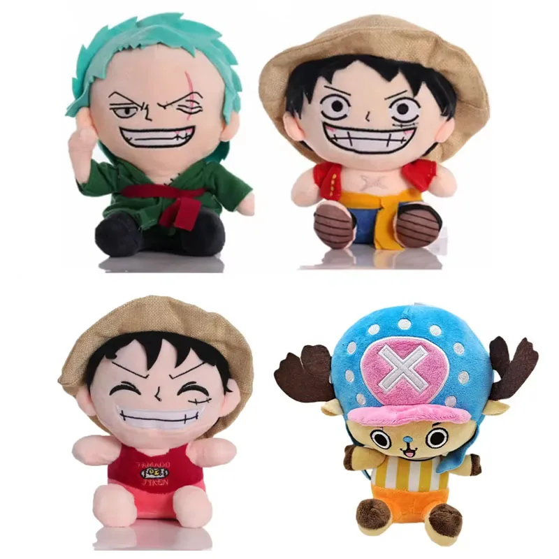 @-@ حار أنيمي 20 سنتيمتر قطعة واحدة ألعاب من القطيفة الكرتون الشكل لوفي المروحية الآس رورونوا زورو لطيف محشوة دمية الاطفال هدايا عيد الميلاد عيد الميلاد