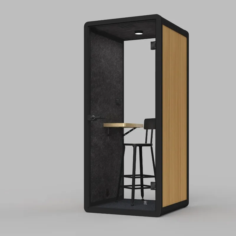 Mobile Soundproof Cabinet for Record Sound Proofing Room Telephone Booth Recording Booth