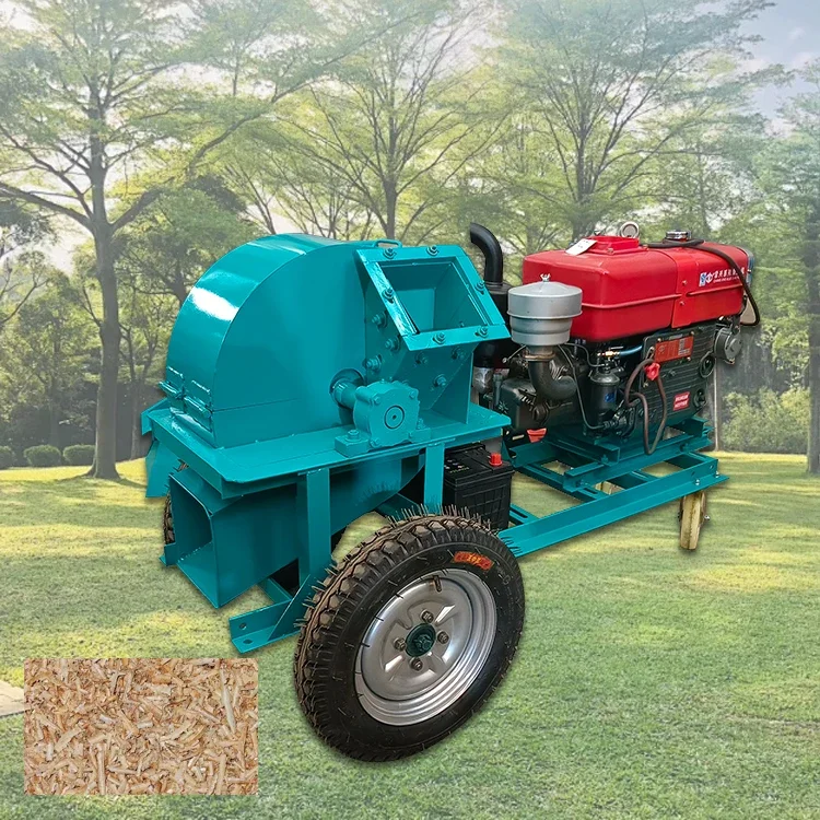 

Shredders Chippers Mobile Crusher Of Wood To The Sawdust Tree Branch Leaves Crusher Machine