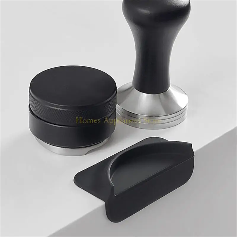 D0AB Universal Espresso Coffee Tampers Station Station Press Funpering Holder Corner Mat