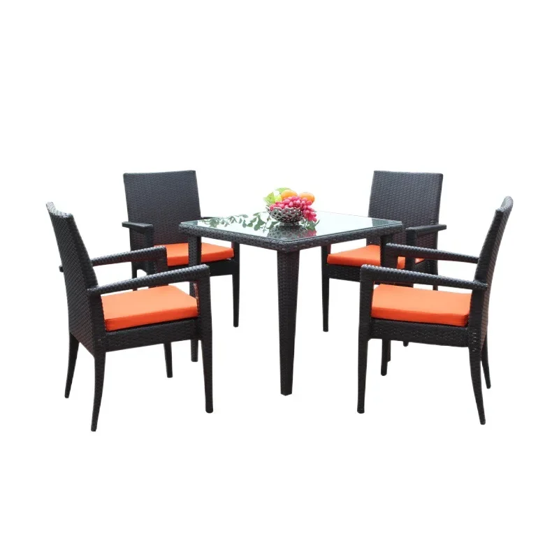 

Outdoor tables and chairs Garden balcony Courtyard rattan chairs Homestay bar Sales department Cafe Leisure rattan coffee tables
