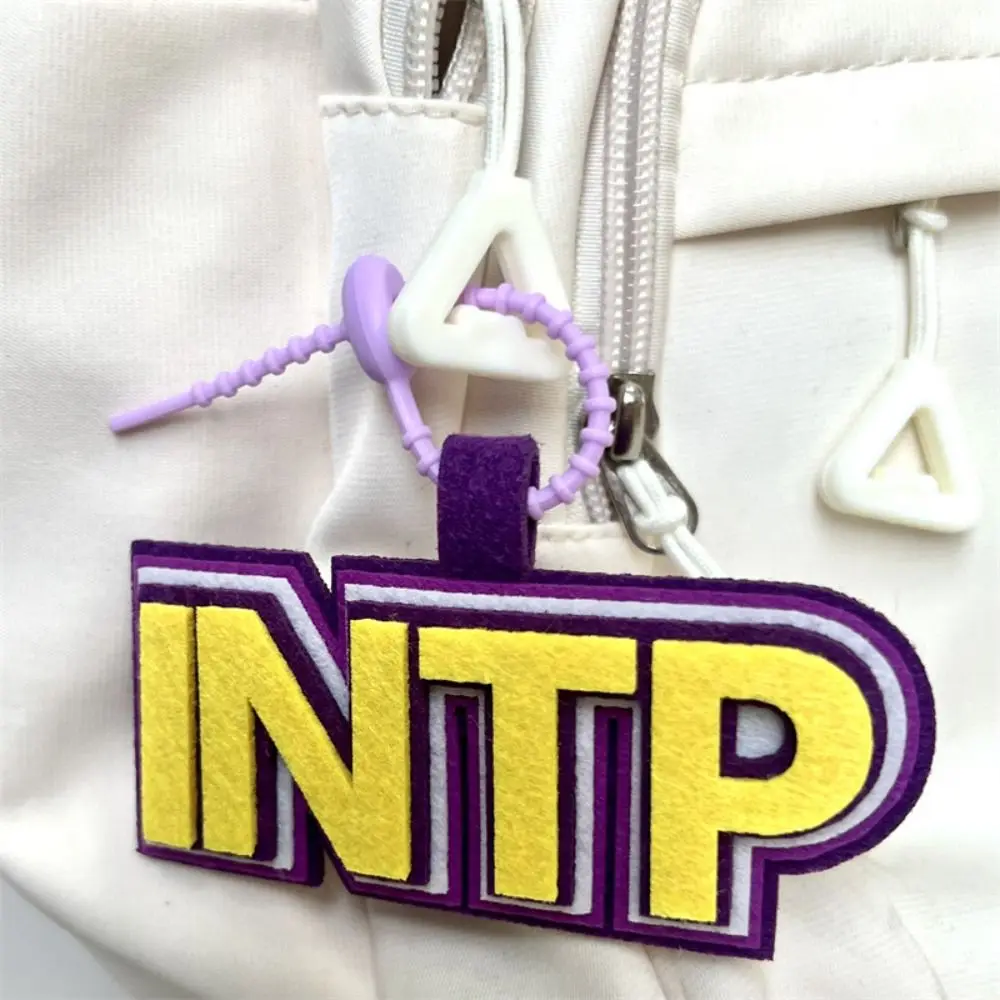 

Брелок с буквой MBTI, брелок в корейском стиле, нетканый кулон, красочные стили, сумка, кулон 16, индивидуальный брелок