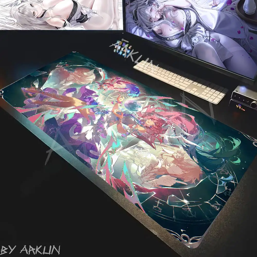 

Kawaii Cyrene Honkai Star Rail Gaming Mouse Pad Large Keyboard Pad Carpet Computer Table Surface For Accessories Xl Ped Mauspad