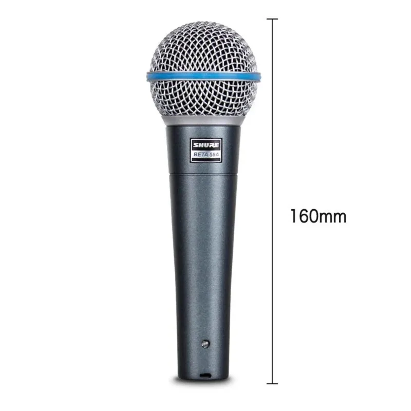 SHURE Beta 58a  Wired Microphone Super-Cardioid Dynamic Microphone Performance Live Vocals Karaoke Stage Studio Hand-held Mic