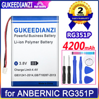 GUKEEDIANZI Battery 4200mAh for Retro Handheld ANBERNIC RG351P Batteries