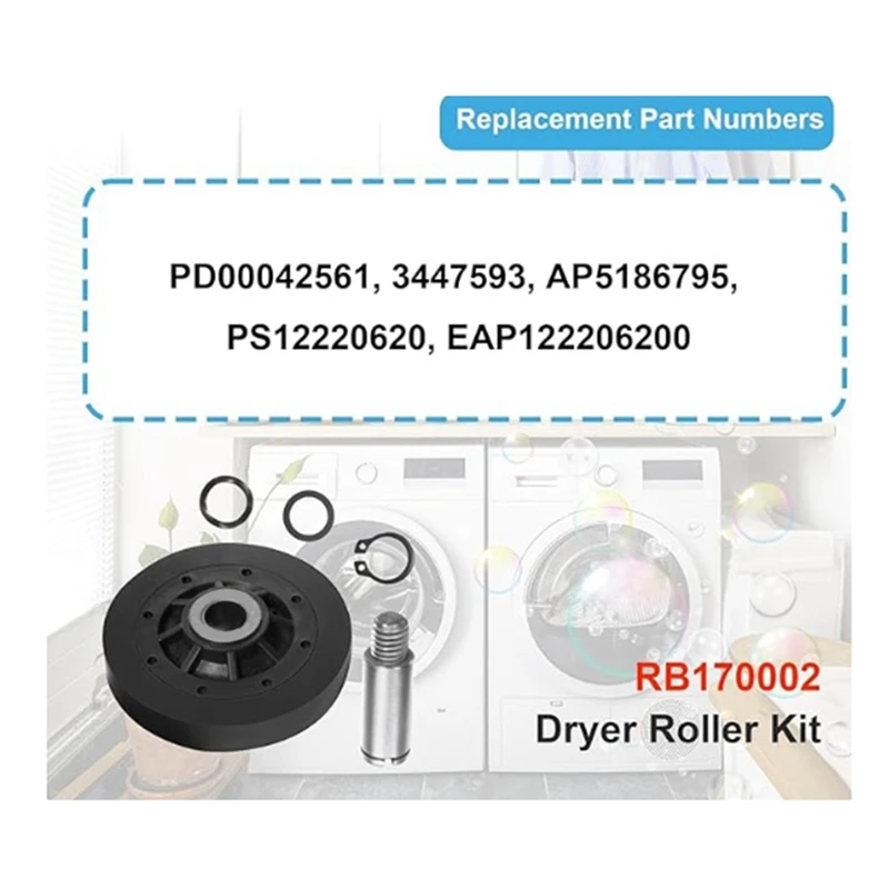 RB 170002   ADE30RGS171TW01 3447593   Zestaw suszarki do suszarek Speed ​​Queen/Alliance Wymień AP 5186795   PS 12220620   EAP 12220620