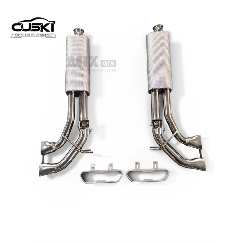 Exhaust with square tip for Mercedes Benz G500 G63 G65 W464 Muffler Catback Exhaust Car Tuning Accessories