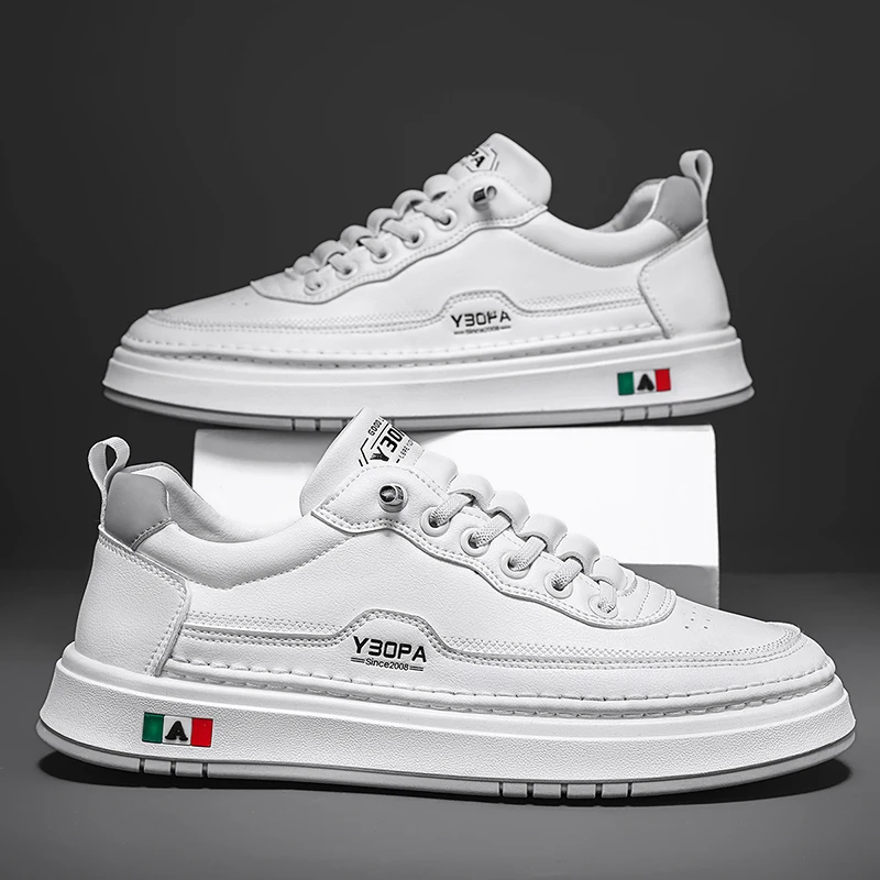 

Новая дышащая мужская обувь, повседневная однотонная обувь на шнуровке, удобные кроссовки с низким вырезом, модные мужские универсальные туфли на плоской подошве, Zapatos Homme