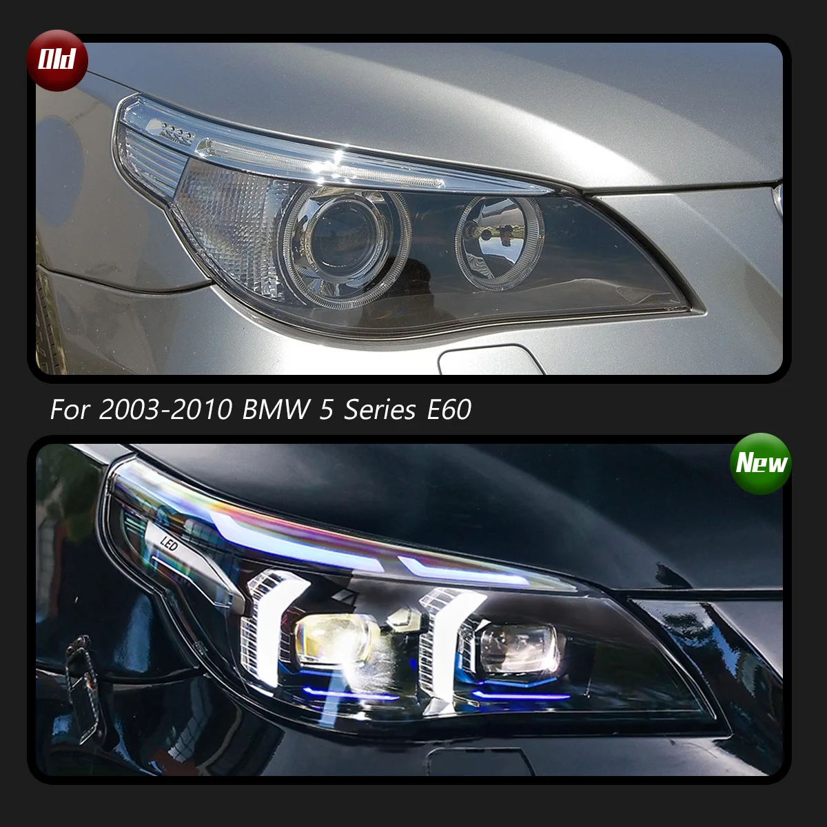 TYPY BMW 5シリーズ E60 ヘッドライト 2003-2010 アップグレード 改造