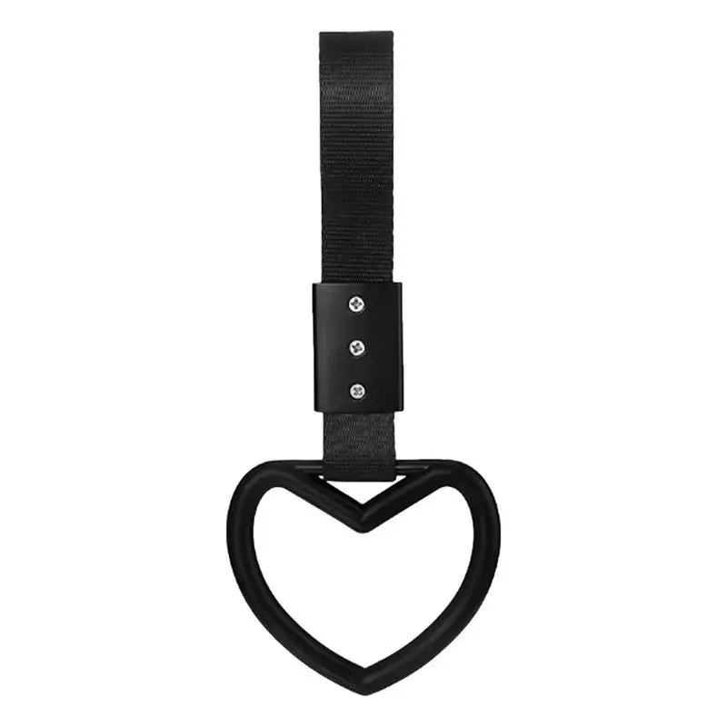 

Car Rear Bumper Pull Ring Train Bus Handle Hand Strap Drift Auto Accessories Car Styling Heart Ring Heart Warning Loop