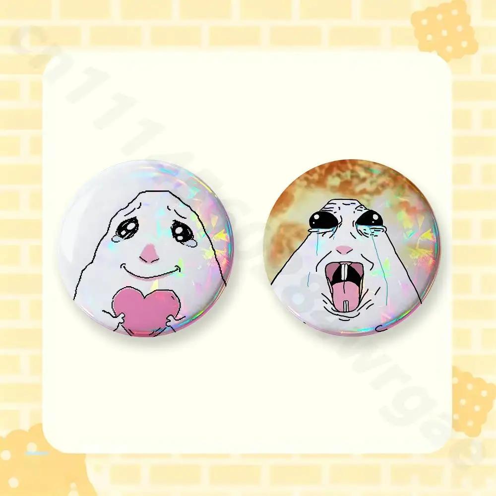 Funny Memes Hamster 2 Pieces Badge Brooches on Backpack Clothes Handmade Round Enamel Pins for Jewelry