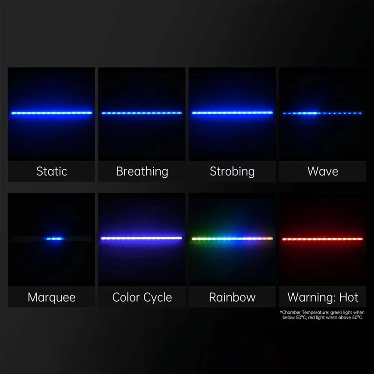 Can buy Panda Lux RGB LED Light Bar Dynamic Lighting Color Effects Magnetic Install Wireless Control for Bambu Lab P1P P1S