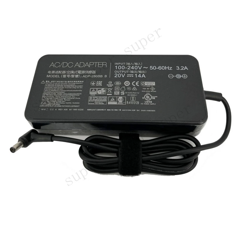 

Зарядное устройство S+ 20V 14A 280W для ASUS G703GI-E5006T ROG G703GX-XS71