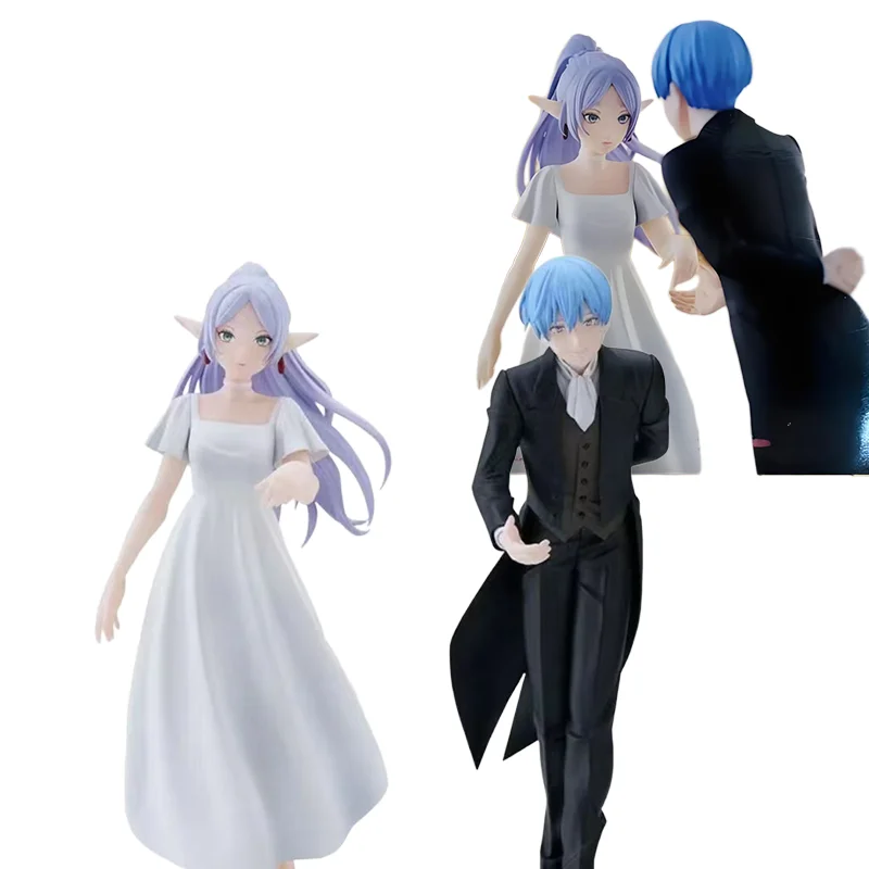 

Original Frieren: Beyond Journey's End Himmel In Stock Frieren Wedding Proposal Double Dress Figure Model Collector Toy Gift