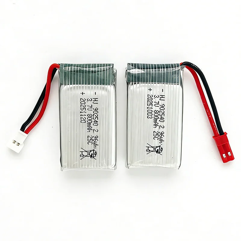 902540 800mAh 3.7V Lithium Battery 25C High Rate Lipo for Syma X5C X5SC X5SW MJX X800 Quadcopter Aeromodelling Drone Batteries