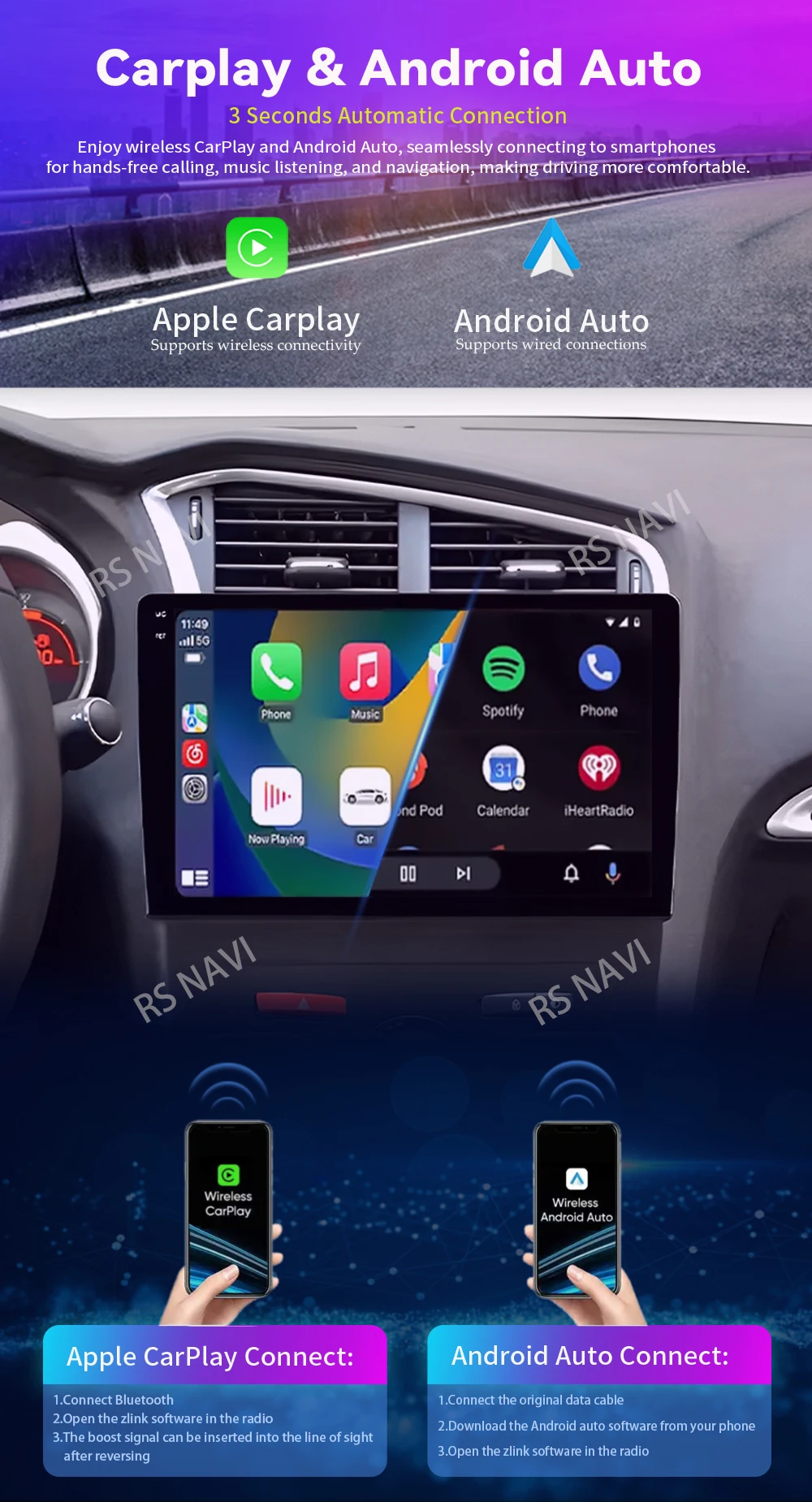 Android 16 Carplay DSP WIF+4G Car Radio GPS Multimedia Player For Citroen C4 C4L DS4 2013 2014 2015 2016 2017 Stereo 360 Camera