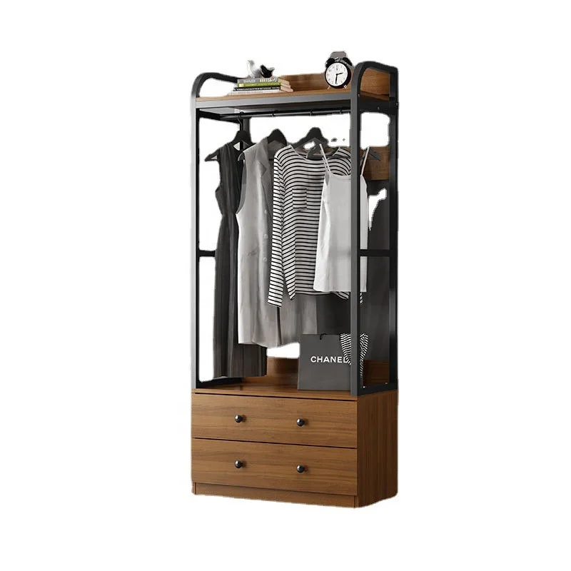 VIC Hanger floor living room bedroom room clothes and hat storage hanging rack household simple Nordic iron wardrobe