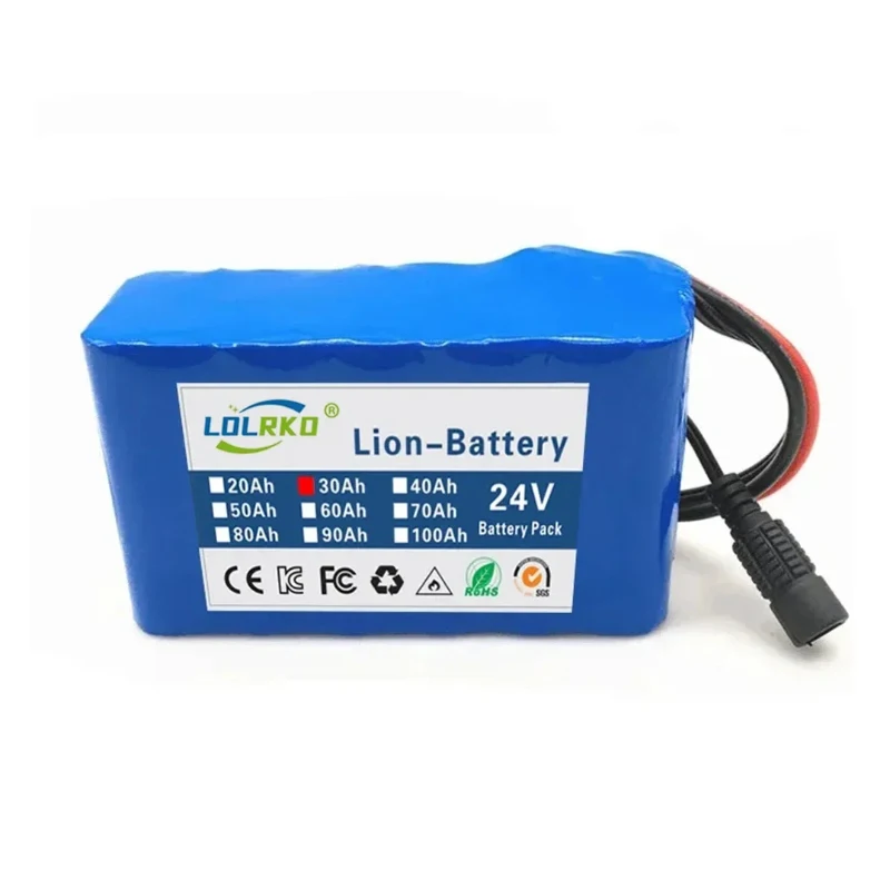 2024 24v 6s2p Lithium Battery Pack 50Ah 18650 Rechargeable Battery Li Ion Battery Pack With Chargerr