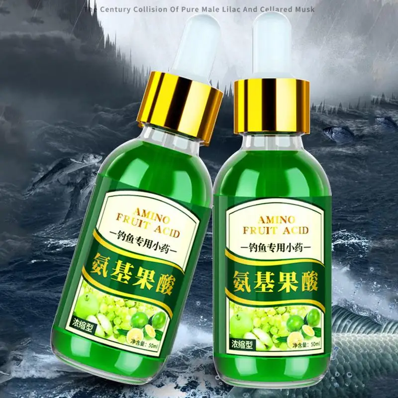 Fish Attractant Liquid Fishing Bait For Fall Fishing Lure Additive Fish Attractant Liquid Drops High Concentration Amino Fruit