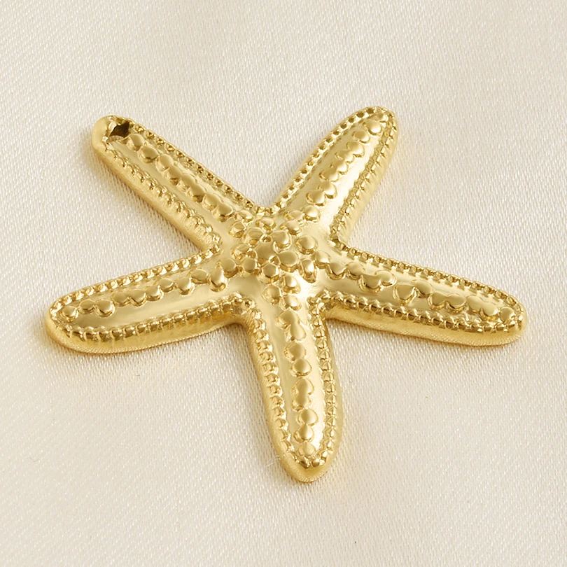 Stylish 6pcs/lot Stainless Steel Pendants Starfish Heart Buddha Head Cross Elephant Leave Charms Handmade DIY Jewelry Findings