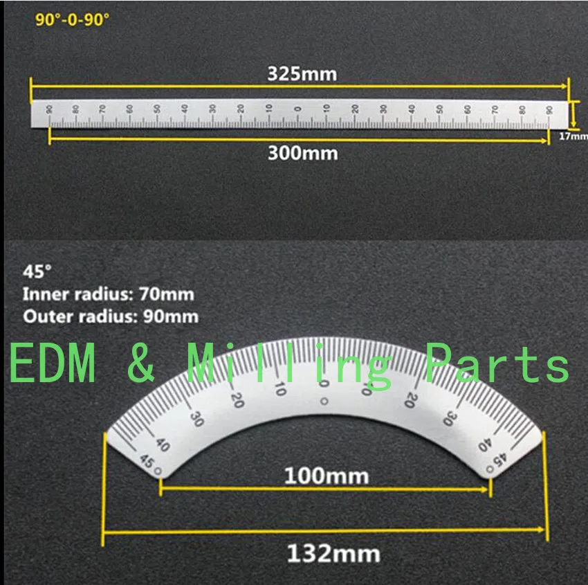 CNC Bridgeport Milling Machine C15 Universal Head Radian Ruler Angle Plate 45Degree + 90Degree