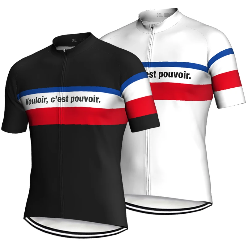 

France Pro Bike Short Sleeve Cycling Jersey Bike Road Sport Clothes MTB Shirt Wear Bicycle Jacket ComfortableTight Top/Motocross