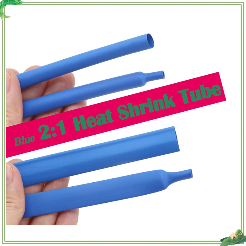 

Diameter DIY Connector Repair Electrical Insulation Waterproof Protecctor Shrinkage Tubing Blue 2:1 Heat Shrink Tube 0.6 - 80mm